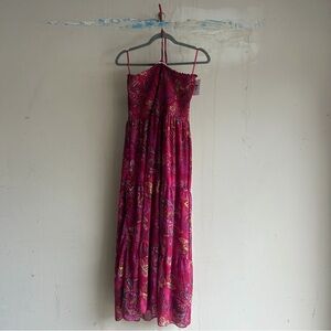 Pink Floral Maxi Dress